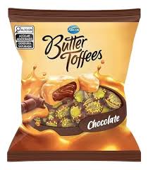 ARCOR BALA BUTTER TOFFEES CHOCOLATE PCT 400GRS